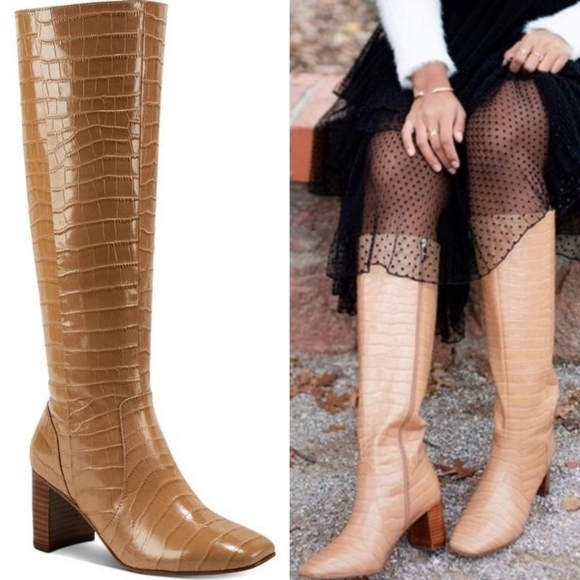 Marc Fisher | Revely Croc Tall Boots - Picture 2 of 15